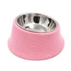 PET BOWL WITH STEEL BOWL (PINK) (400ml) JNP12134PK