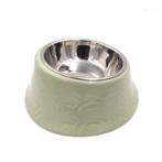 PET BOWL WITH STEEL BOWL (GREEN) (170ml) JNP12144GN