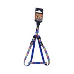 HARNESS - RAINBOW REFLECTIVE (BLUE) (SMALL) (10mm x 25-35cm) BWDH1943BUS