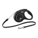 RETRACTABLE LEASH - NEW CLASSIC 5M CORD SMALL (12kg) (BLACK) FBI0CL10C5251S