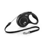 RETRACTABLE LEASH - NEW CLASSIC 5M CORD MEDIUM (20kg) (BLACK) FBI0CL20C5251S