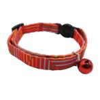 CAT COLLAR - STRIPES (RED) (10mmx22-36cm) BWBCC11010RD