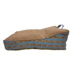 LOUNGER BED - STRIPE (BLUE / BROWN) (60x45x21cm) DF202011327BU