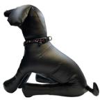 DOG COLLAR - GEOMETRY DESIGN (BLACK) (SMALL) (10mmx20-30cm) BWDC2105BKS