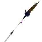 CAT TEASER- STAINLESS STEEL (BROWN / BLUE) (25cm) BWAT3845