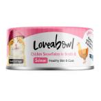 CAT CAN IN BROTH CHICKEN AND SALMON 70g L612