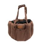 TOTE CARRIER-ROUND (COFFEE) (45x28cm) YF11021CF