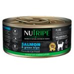 NUTRIPE PURE GUM-FREE SALMON & GREEN TRIPE CAT 95g NUT3724