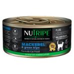 NUTRIPE PURE GUM-FREE MACKEREL & GREEN TRIPE CAT 95g NUT3726