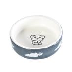 SA FEEDING BOWL-ROUND DISH (GREY) (8.5x3cm) HTY0HD616GY