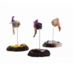 PLUSH CAT TOY- MOUSE ON SPRING (ASSORTED)14.5x28cm BT0430311