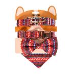 LEASH WITH COLLAR/ KNOT(RED) (20mmx75-130cm) HTY0YLSETSRDL