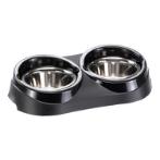 DUO FEED HOLDER WITH STEEL BOWL (38.5x20x9cm)1L FER071701021