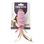 CAT TOY-JUTE BRAID FEATHER WITH BELL(PINK) 4x19cm HTY0N613183