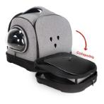 COLLAPSIBLE FABRIC CARRIER (GREY) (MEDIUM) (45x39x40cm) SUN0DCC15163A1