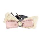 CAT COLLAR WITH LACE BOW (PINK/WHITE) (10mmx11-22cm) HTY0LE011
