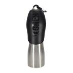 H2O STAINLESS STEEL BOTTLE BLACK 740ml(3.1x10x2x3.1cm) MNS09819