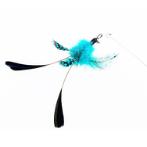 CAT TEASER LONG STICK STAINLESS STEEL SPRING (BLUE) BWAT3875