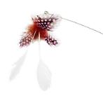 CAT TEASER LONG STICK STAINLESS STEEL SPRING (PINK) BWAT3877