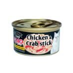 WHITE MEAT CHICKEN FILLET AND CRAB STICK IN JELLY 75g CIC013N