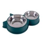 DUAL BOWL WITH STAINLESS STEEL BOWL (BLUE-GREEN) (30x5cm) HTY0YE2208301