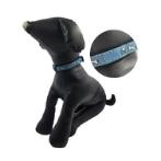DOG COLLAR-PAW & BONE(BLUE DENIM)(10mmx25-35cm) BWDC2306SBU