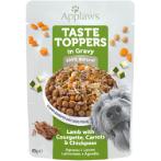 TASTE TOPPERS POUCH LAMB WITH COURGETTE, CARROT AND CHICK PEAS IN GRAVY 85g MPM0TT9420CEA