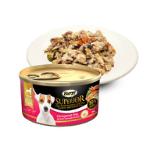 SUPERIOR SABA WITH SALMON, LENTILS, CARROT AND GREEN PEA 85g PCI0H605S