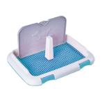 PET TOILET POTTY TRAY WITH POLE (BLUE) (SMALL) (46x35x23cm) JNP180