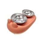 CUTE PET ELEVATED STAINLESS STEEL BOWLS (ORANGE) (40x20x15cm) JNP287