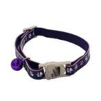 CAT COLLAR - FOOT PRINT (BLUE) (10mmx20-30cm) BWCC2402BU