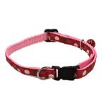 DOG COLLAR - REFLECTIVE COLOR DOT (RED) (10mmx22-35cm) BWDC2401RD
