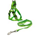 DOG HARNESS WITH LEASH - FOOT PRINT (GREEN) (1x120cm) JNPJNHD07715