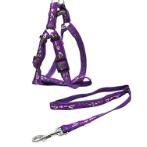 DOG HARNESS WITH LEASH - DOG PATTERN (PURPLE) (2x120cm) JNPKMHD07720
