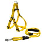 DOG HARNESS WITH LEASH (YELLOW) (1x120cm) JNPP08808