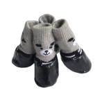 DOG SOCKS WITH RUBBER COATING SMALL BLACK XDSSBK