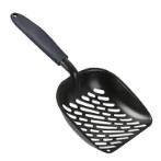 BLACK ALUMINIUM CAT LITTER SCOOP (GAP 4.5mm) YHSC03