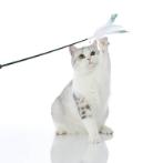 CAT TEASING FEATHER (WHITE) (45cm) HTY0STZ0331