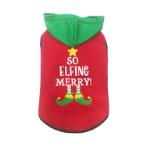 CHRISTMAS SWEAT SHIRT HOODIES - ELF LEG (RED) (EXTRA LARGE) (45cm) SS024K036HD036MTXL