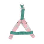 DOG HARNESS DUAL COLOUR (PINK/ GREEN) (35-45x1.5cm) JNPBO1237H15BPKGN