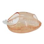 HAMSTER SAND BATHROOM WITH  SPOON (PINK) (16x9.2x8.1cm) JNP15341PK