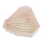 TRIANGLE GRID TOILET (PINK) (41.7x34.8x19.4cm) JNP1533PK