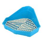 TRIANGLE GRID TOILET (BLUE) (41.7x34.8x19.4cm) JNP1533BL