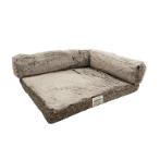 ITCHY WITCHY ESSENTIAL OILS DUAL-BOLSTER CRATE PAD (BROWN) (LARGE) (55.8x88.9cm) DGS0CP2303