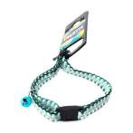 CAT COLLAR - BRAID (GREEN/ WHITE) (10mmx20-30cm) BWNCC2406BG