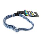 DOG COLLAR - NYLON BRAID (BLUE) (10mmx25-35cm) BWNDC2405SBU