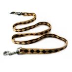 DOG LEASH - DIAMOND SHAPE (BEIGE/ BROWN) (20mmx120cm) BWNDL2408LBN