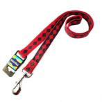 DOG LEASH - DIAMOND SHAPE (RED/ GREY) (25mmx120cm) BWNDL2408XLRD
