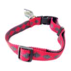 DOG COLLAR - DIAMOND SHAPE (RED/ GREY) (25mmx45-65cm) BWNDC2408XLRD