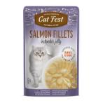 POUCH SALMON FILLETS IN JELLY FOR CATS 70g SLD079218916